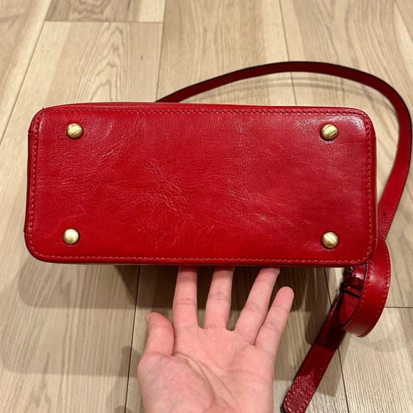 Patricia Nash Women’s Empoli Red Satchel Crossbody Bag - Picture 5 of 12